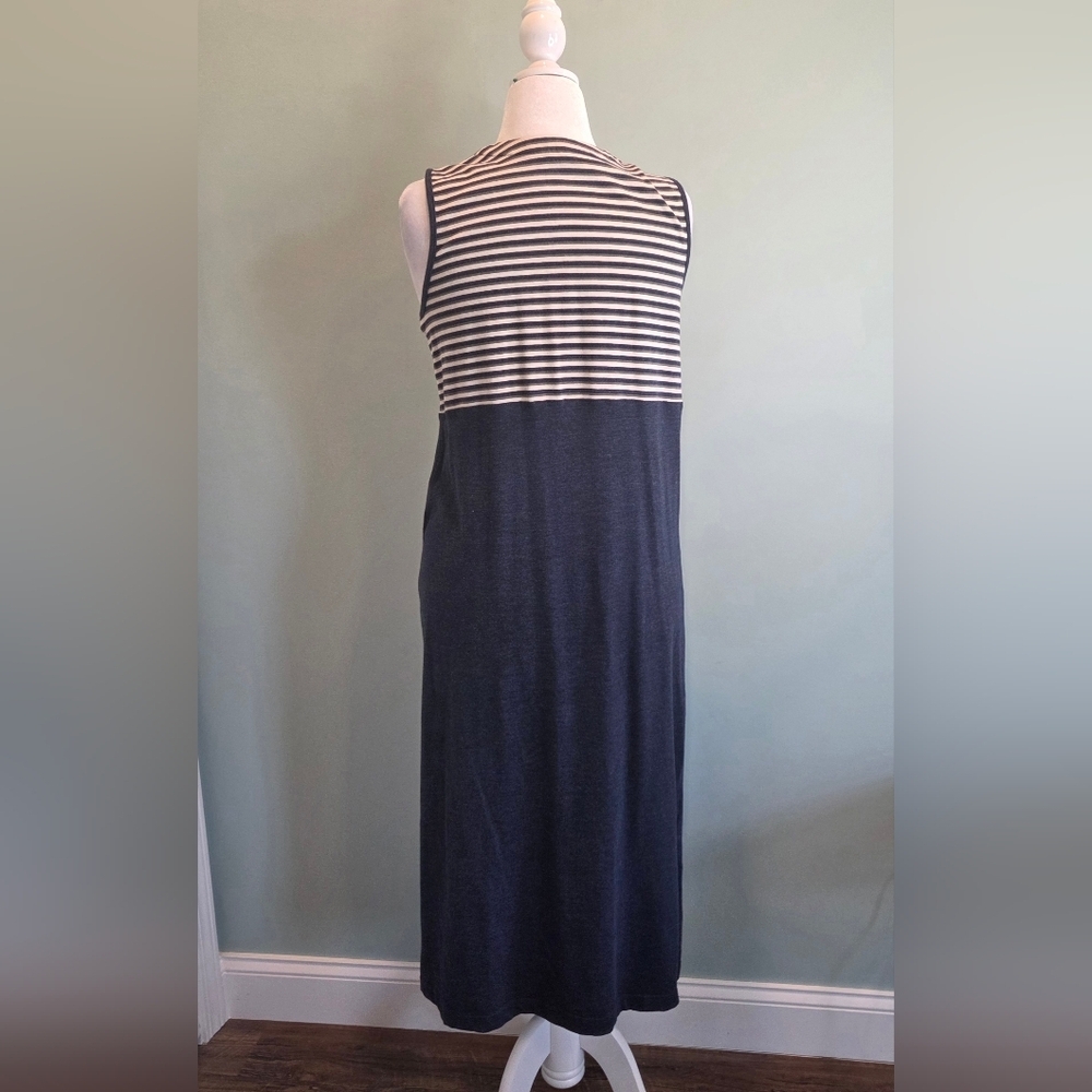 Mountain Lake Casuals Petite Striped Color Block Sleeveless Maxi Dress Size PL - Picture 5 of 11